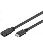 PREMIUMCORD USB- C prodlužovací kabel (USB 3.1 generation 1), C/M - C/F, 2m