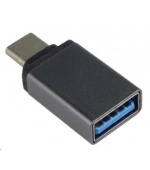 PREMIUMCORD Adapter USB 3.1 C/male - USB 3.0 A/female, metal grey, OTG