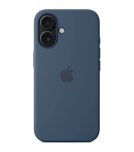 iPhone 16 Plus Silicone Case with MS - Denim