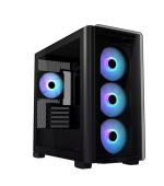 ASUS case A23 PLUS TG ARGB, Mini Tower, průhledná bočnice, 4x120mm ARGB Fan, černá