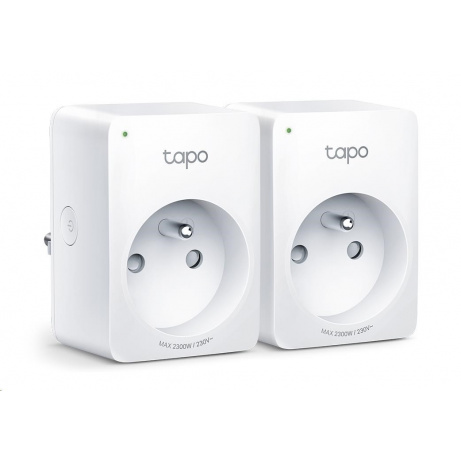 TP-Link Tapo P100(2-pack) chytrá WiFi mini zásuvka (2300W,10A,2,4 GHz,BT)