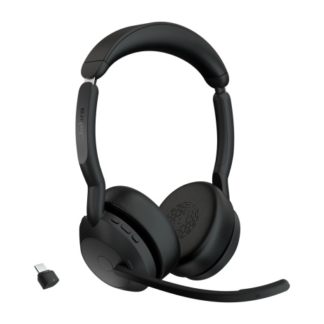 Jabra Evolve2 55/Stereo/ANC/USB-C/BT-USB/Bezdrát/Černá