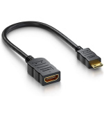 PremiumCord Flexi adaptér HDMI Typ A samice - mini HDMI Typ C samec pro ohebné zapojení