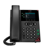 Poly VVX 250, 4linkový IP telefon, PoE