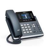 Yealink SIP-T44W SIP telefon, grafický 3,7" displej, 2 x RJ45 10/100/1000 Mbps, WiFi, PoE, bez adaptéru