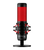 HyperX QuadCast - USB Microphone (Black-Red) - Red Lighting (HX-MICQC-BK) - Mikrofon