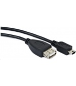 GEMBIRD Kabel USB 2.0 A-Mini B OTG 15cm (F/M, pro tablety a smartphone)