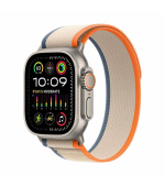 APPLE Watch Ultra 2 GPS + Cellular, 49mm Titanium Case with Orange/Beige Trail Loop - M/L