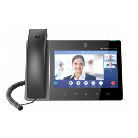 Grandstream GXV3380 SIP video telefon 8"TFT bar.dotyk.displ., android 7, 16 SIP úč.,7-way audiokonf.