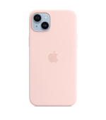 iPhone 14+ Silicone Case with MS - Chalk Pink