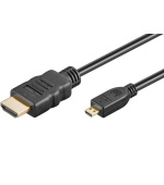 PremiumCord 4K kabel HDMI A - HDMI micro D, 1m