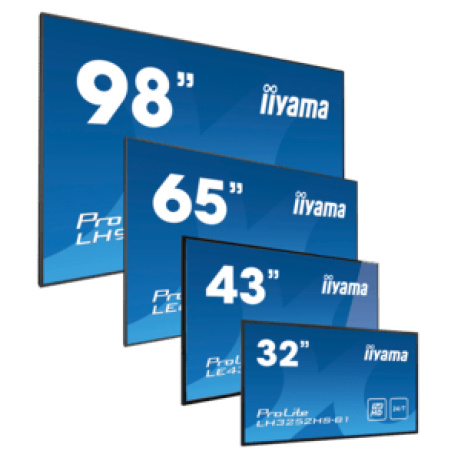 iiyama ProLite LH5575UHS-B1AG, 139cm (55''), 4K, USB, RS232, Ethernet, Wi-Fi, Android, kit (RS232), black