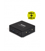 PORT CONNECT Dokovací stanice 8v1 USB-C, USB-A, dual video, HDMI, Ethernet, audio, USB 3.0