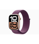 Apple Watch S10/46mm/Rose Gold/Sport Band/Plum