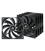 ARCTIC F12 Value Pack (Black) - ARCTIC F12 Case Fan - 120mm case fan low noise - Pack of 5pcs