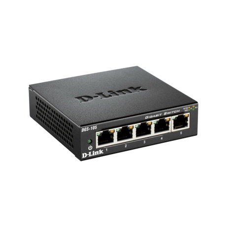 D-Link DGS-105GL Kovový 5-portový Gigabit stolní switch