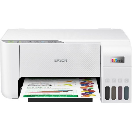 EPSON tiskárna ink EcoTank L3276, 5760x1440dpi, A4, 33ppm, USB, Wi-Fi, bílá