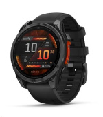 Garmin fenix® 8 – 47 mm, AMOLED, Slate grey a Černý silikonový řemínek