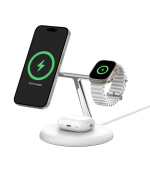 Belkin BOOST CHARGE PRO Qi2, 15W 3v1 magnetický stojan, bílý