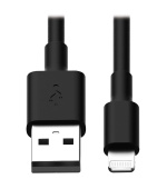 Tripplite Kabel USB-A 2.0/Lightning Synch/Nabíjení,MFi Certified,Samec/Samec,černá,0.3m,10ks