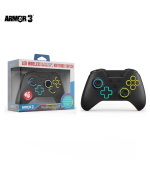 Hyperkin "NuRival" Wireless Hall Effect Stick Game Controller For N. Switch® OLED Model/N. Switch® (Black) - Armor3