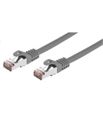 Kabel C-TECH patchcord Cat6, FTP, šedý, 15m