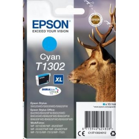 EPSON ink bar Singlepack "Jelen" Cyan T1302 DURABrite Ultra Ink (10,1 ml)