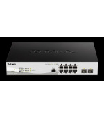 D-Link DGS-1210-10P/ME/E 10-port 10/100/1000 Gigabit PoE Smart Switch including 2 SFP Metro Ethernet