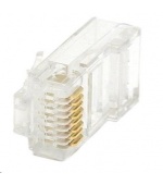 Konektor UTP RJ45 (8p8c), Cat6, 50µm, drát - 100 ks