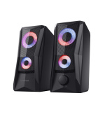 TRUST reproduktory GXT 606 Javv RGB-Illuminated 2.0 Speaker Set, černá