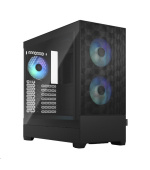 BAZAR - FRACTAL DESIGN skříň Pop Air RGB Black TG Clear Tint, 2x USB 3.0, bez zdroje, ATX, poškozený obal