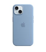 iPhone 15+ Silicone Case with MS - Winter Blue