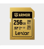 Lexar SDXC ARMOR Gold UHS-II U3, Stainless Steel, IP68 R280/W210 (V60) 256GB