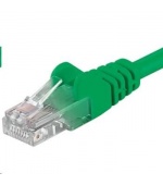 PREMIUMCORD Patch kabel UTP RJ45-RJ45 CAT5e 0.25m zelená