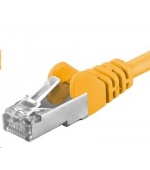 PREMIUMCORD Patch kabel CAT6a S-FTP, RJ45-RJ45, AWG 26/7 7m žlutá