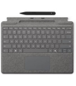 Microsoft Surface Pro Keyboard + Slim Pen, Pen Storage, Copilot Button CZ, Platinum