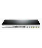 D-Link DXS-1210-12TC 12-port 10Gigabit Smart Managed Switch, 8x 10GbE RJ45, 2x 10GbE SFP+, 2x 10GbE RJ45/SFP+ combo