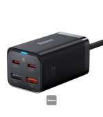 Baseus rychlonabíječka do sítě GaN3 Pro, 2x USB-C, 2x USB 65W černá