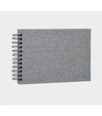 Focus Base Line Canvas Wire-O 23x17 Grey w. black sheets