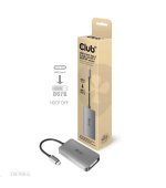 BAZAR Club3D Adaptér aktivní USB 3.2 typ C na DVI-D Dual Link 4K30Hz pro Apple Cinema Display, HDCP off - ROZBALENO