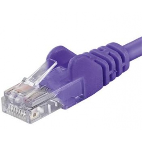 Patch kabel UTP RJ45-RJ45 level CAT6, 0.25m, fialová