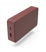 Hama Colour 20, powerbanka 20000 mAh, 3 A, výstup: USB-C, USB-A, červená