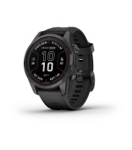 Garmin fenix 7S Pro Sapphire Solar - Carbon Gray DLC Titanium with Black Band, EU