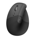 Logitech Lift Left Vertikální ergonomická myš pro leváky, graphite/ black