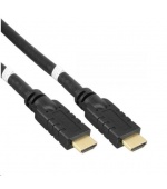 PREMIUMCORD Kabel HDMI High Speed with Ether.4K@60Hz, se zesilovačem,15m, 3x stínění, M/M, zlacené konektory