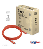 Club3D Kabel USB2 Type-C Bi-Directional USB-IF Certifikovaný 480Mb, PD 240W(48V/5A) EPR M/M 3m