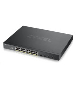 Zyxel XGS1935-28HP, 28 Port Lite-L3 Smart Managed PoE Switch, 24x Gigabit PoE and 4x 10G SFP+, hybrid mode