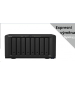 Synology DS1821+ DiskStation (4C/Ryzen V1500B/2,2GHz/4GBRAM/8xSATA/2xM.2/4xUSB3.2/2xeSATA/4xGbE/1xPCIe)