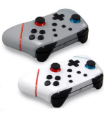 Armor3 NuChamp Wireless Controller Pack for Nintendo Switch (2in1) (White, Silver)