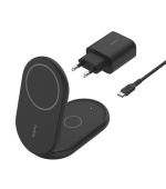 Belkin BOOST CHARGE Qi2, 15W 2v1 magnetický stojan, černý